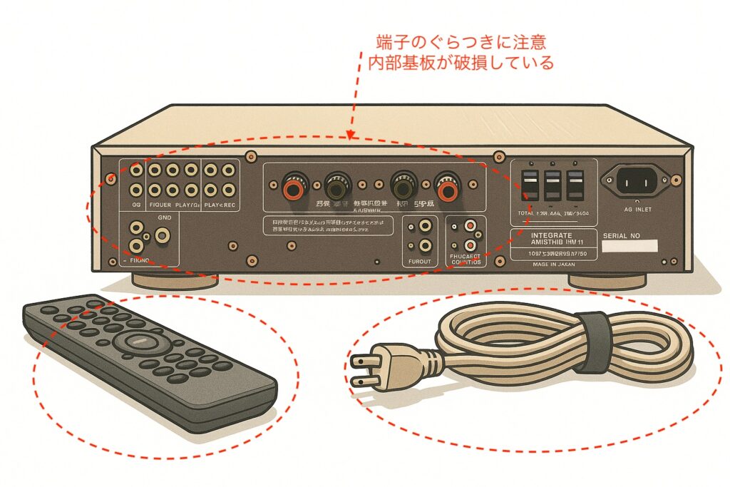2025-11-04marantzPM-19-プリメインアンプ_コンディション判断画像・よくある故障・傷・耐久性・欠陥のチェック解説画像2