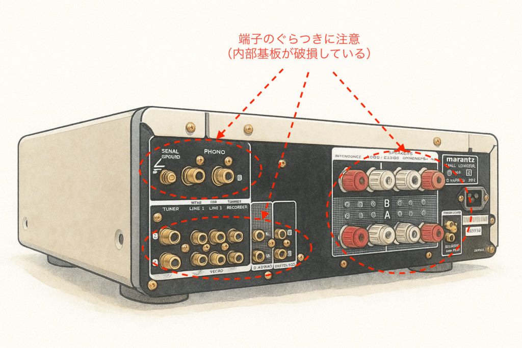 2025-11-04marmantzMODEL50-プリメインアンプ_コンディション判断画像・よくある故障・傷・耐久性・欠陥のチェック解説画像2